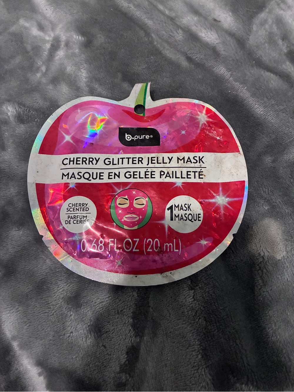 b.pure Cherry Glitter Jelly Mask